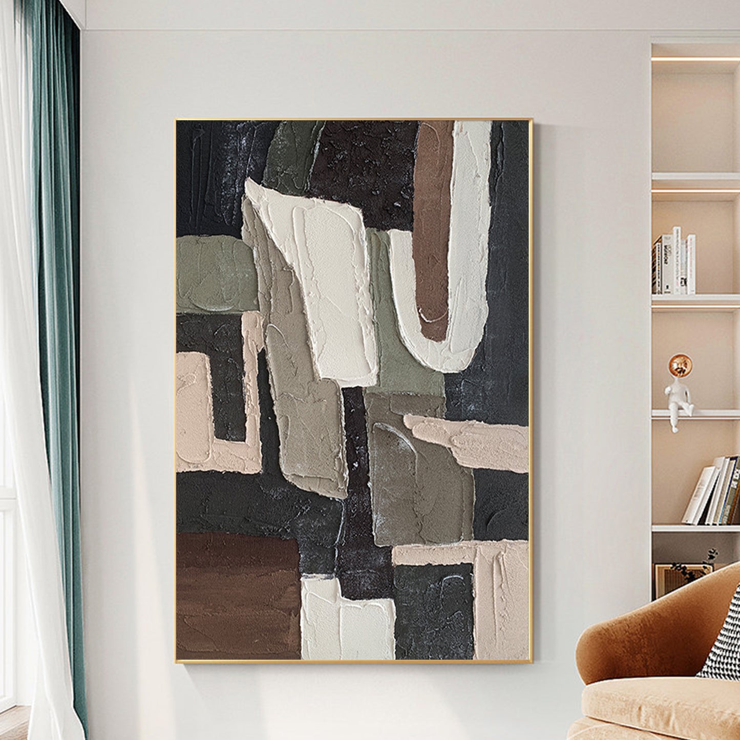 MINIMALIST PAINTING,MIRACULOUS,HAND-PAINTED CANVAS