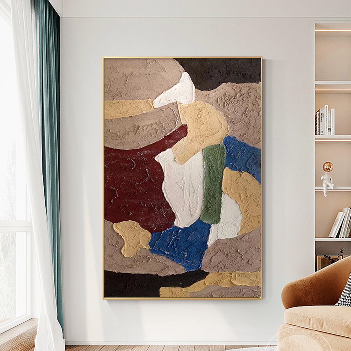 MINIMALIST PAINTING,SPLENDOR,HAND-PAINTED CANVAS
