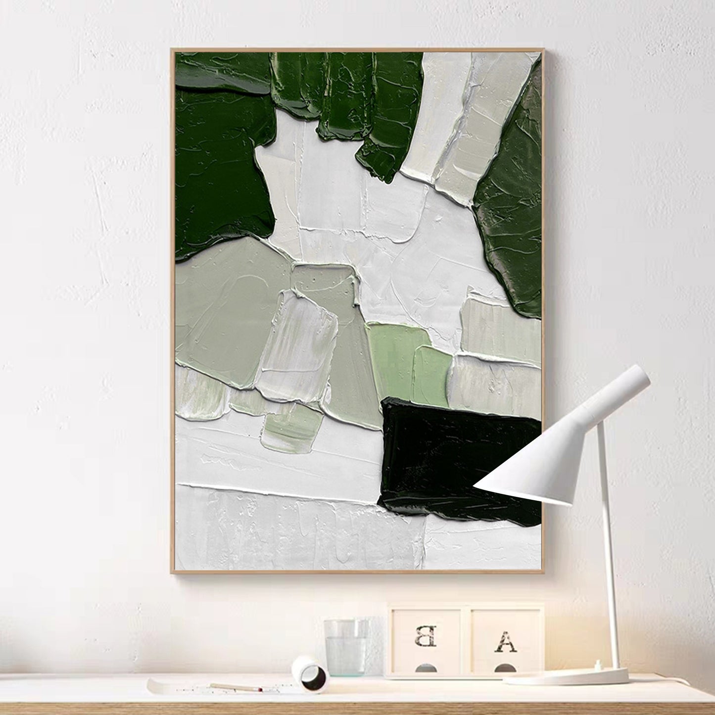 MINIMALIST PAINTING,NEW ROUND,HAND-PAINTED CANVAS