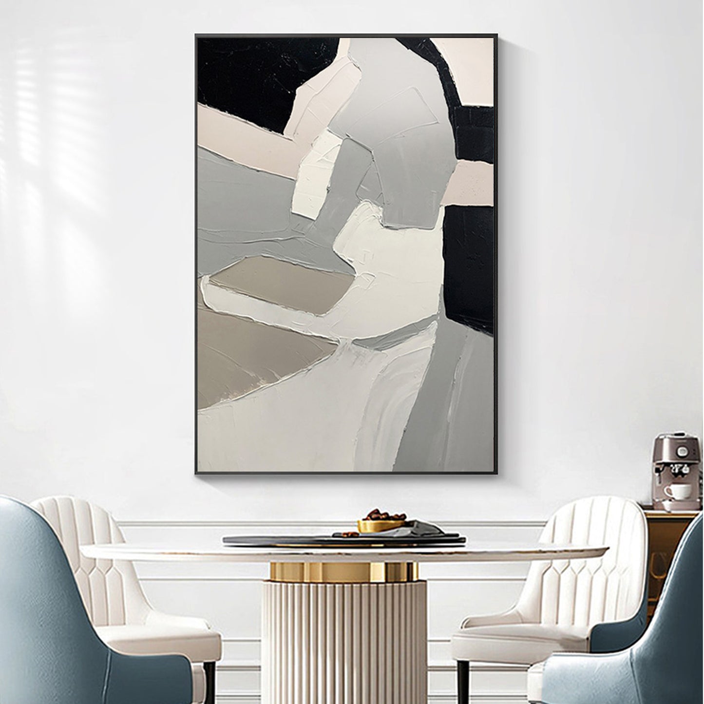 MINIMALIST PAINTING,WHOOP,HAND-PAINTED CANVAS