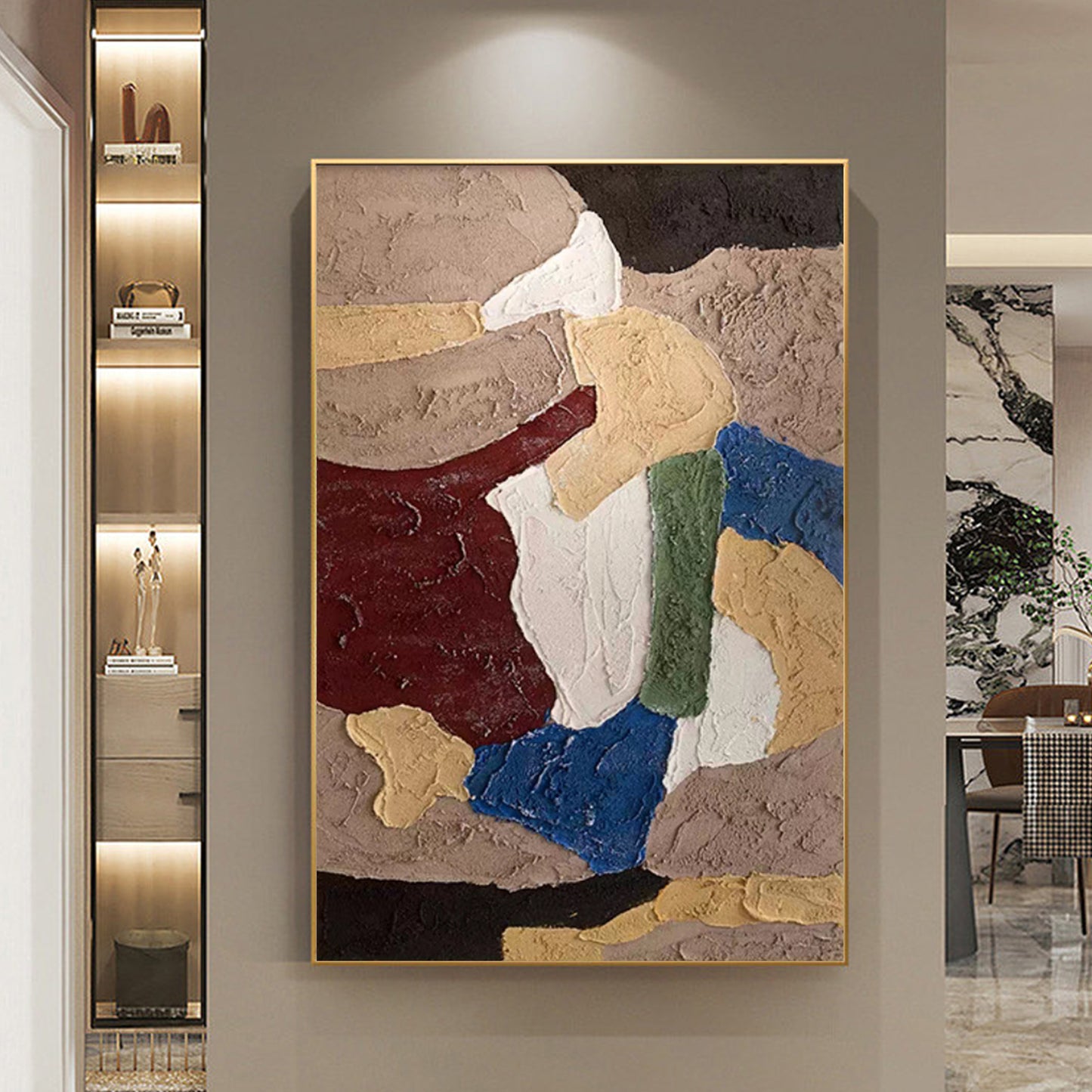 MINIMALIST PAINTING,SPLENDOR,HAND-PAINTED CANVAS