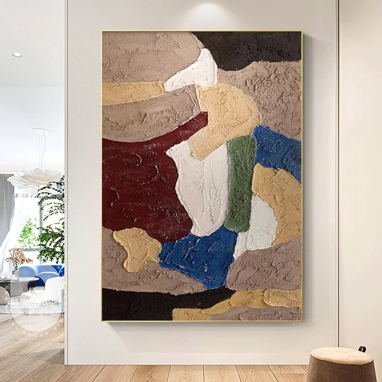 MINIMALIST PAINTING,SPLENDOR,HAND-PAINTED CANVAS