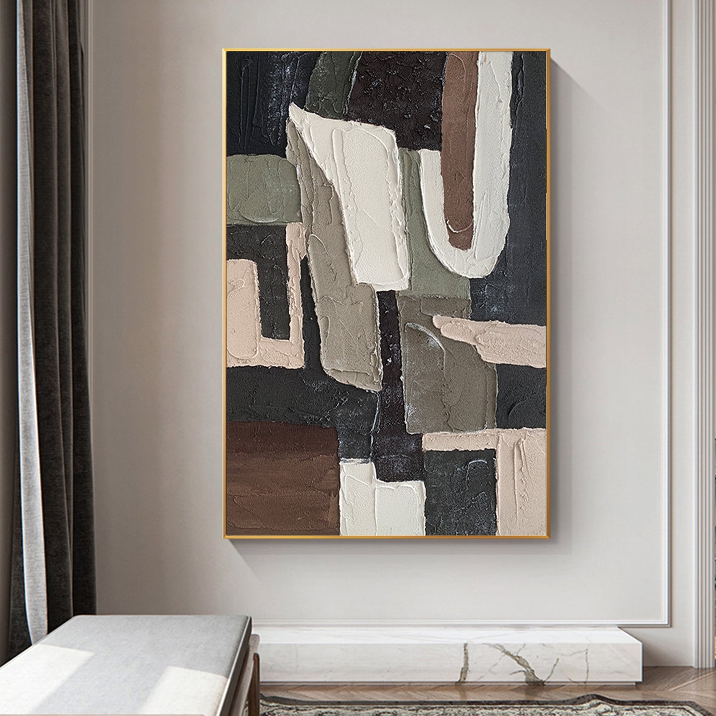 MINIMALIST PAINTING,MIRACULOUS,HAND-PAINTED CANVAS