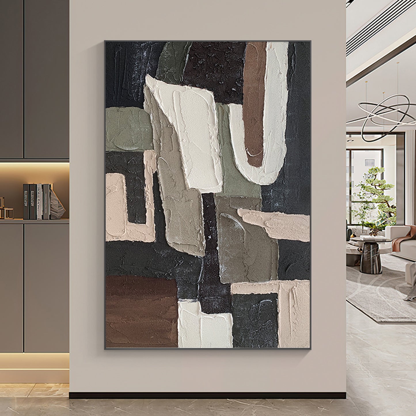 MINIMALIST PAINTING,MIRACULOUS,HAND-PAINTED CANVAS