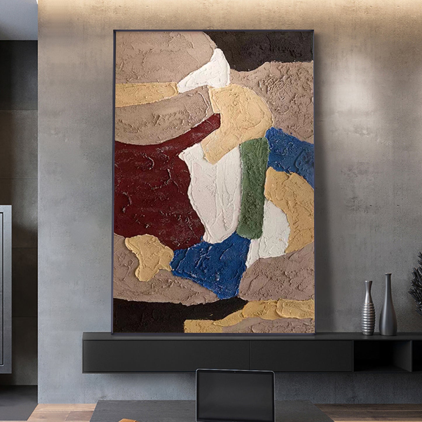 MINIMALIST PAINTING,SPLENDOR,HAND-PAINTED CANVAS