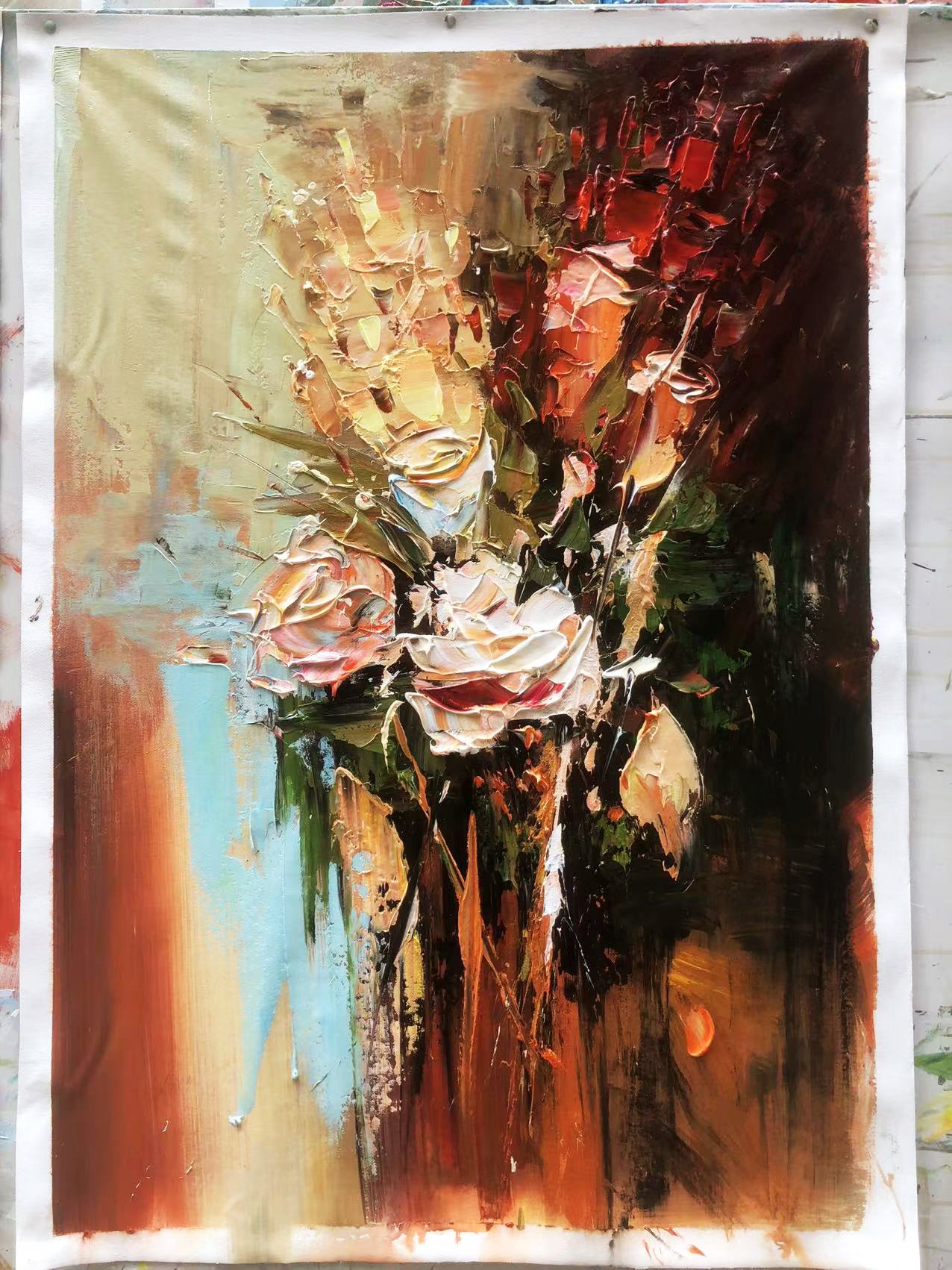 Abstract Oil Painting: Rough Texture, Wall Art Australia