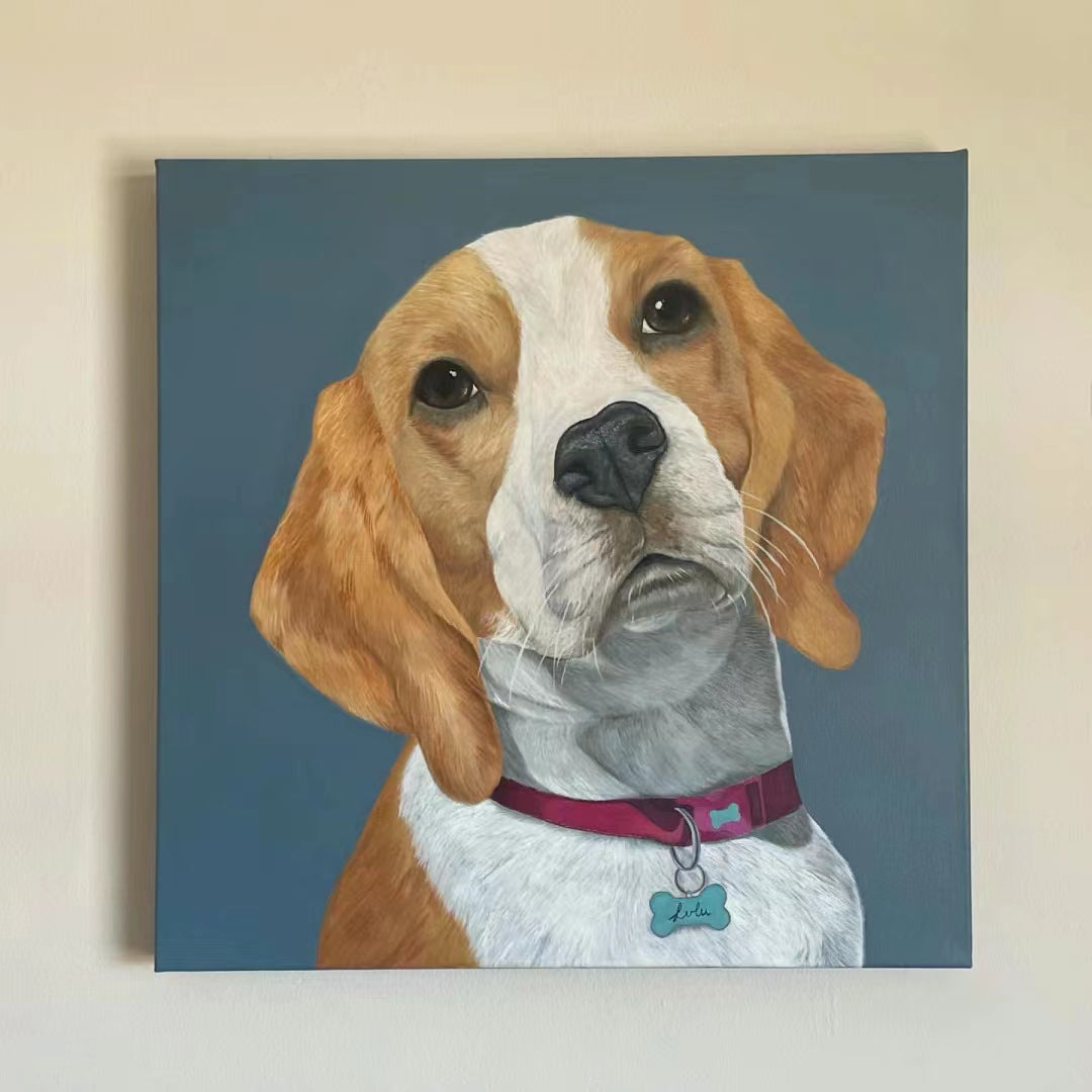 CUSTOM OIL PAINT PET PAINTING, IMPRESSIONISM PET PAINTING,PET PORTRAITS