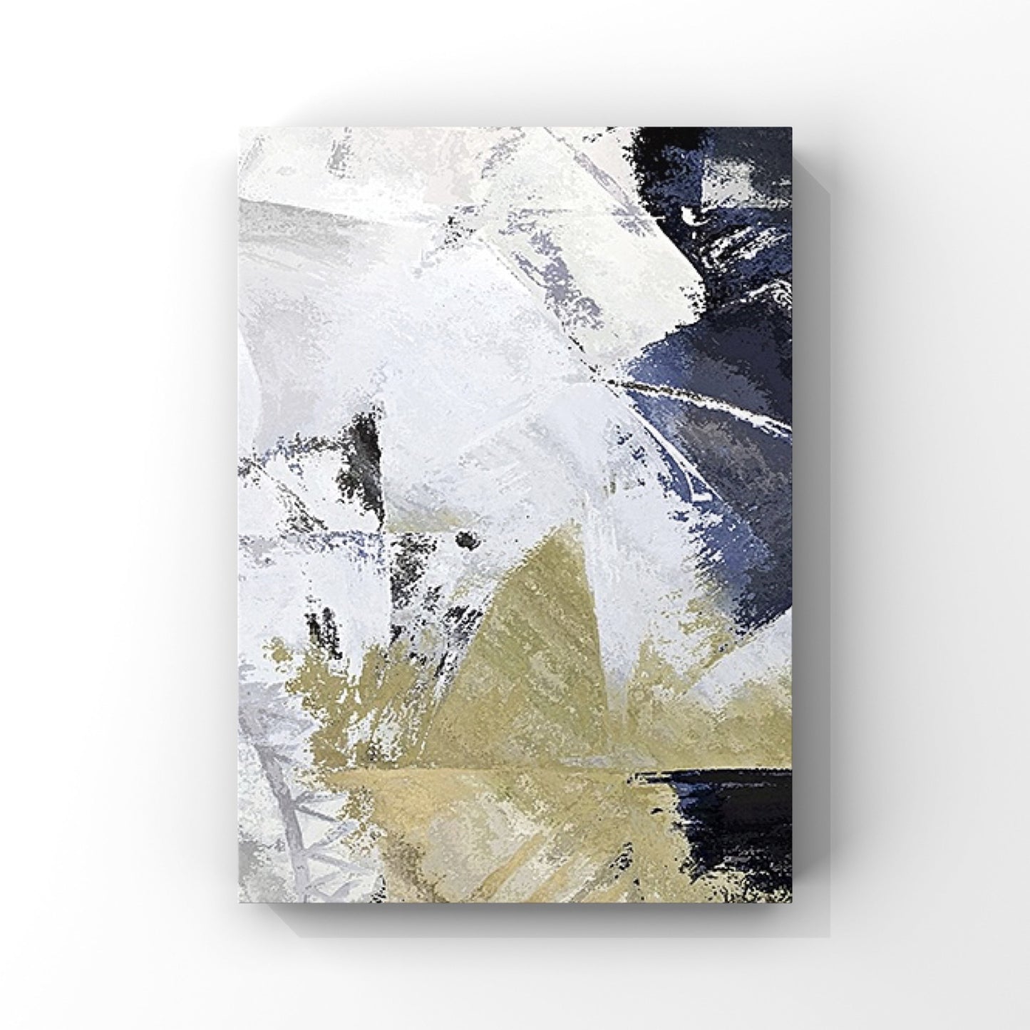 ABSTRACT PAINTING, BREAKTHROUGH, HAND-PAINTED CANVAS