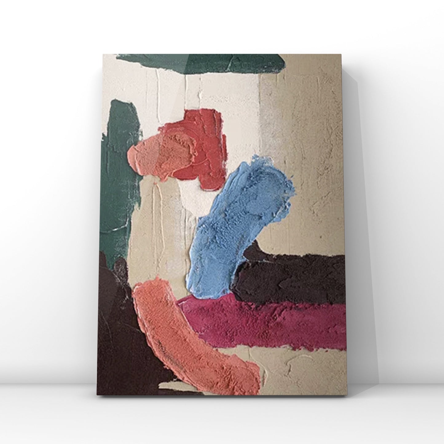 MINIMALIST PAINTING,JOY,HAND-PAINTED CANVAS