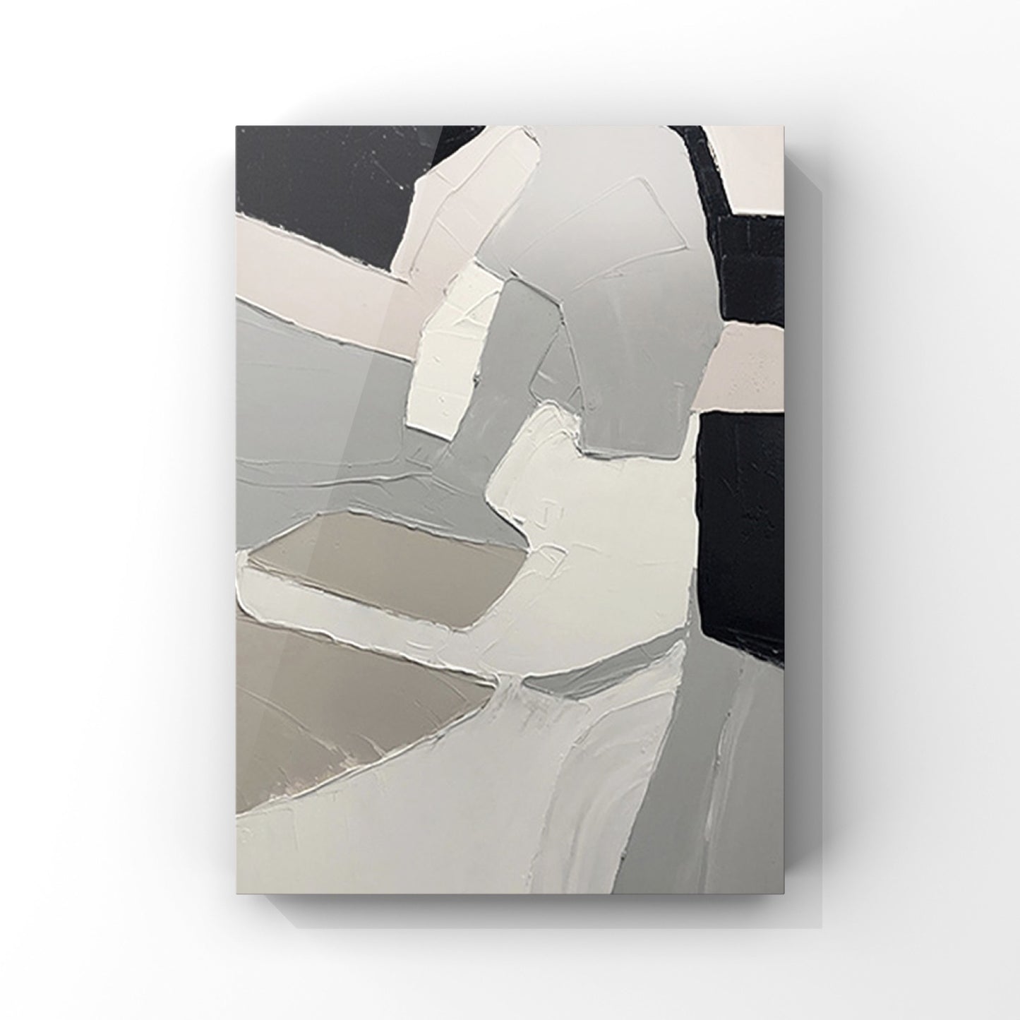 MINIMALIST PAINTING,WHOOP,HAND-PAINTED CANVAS