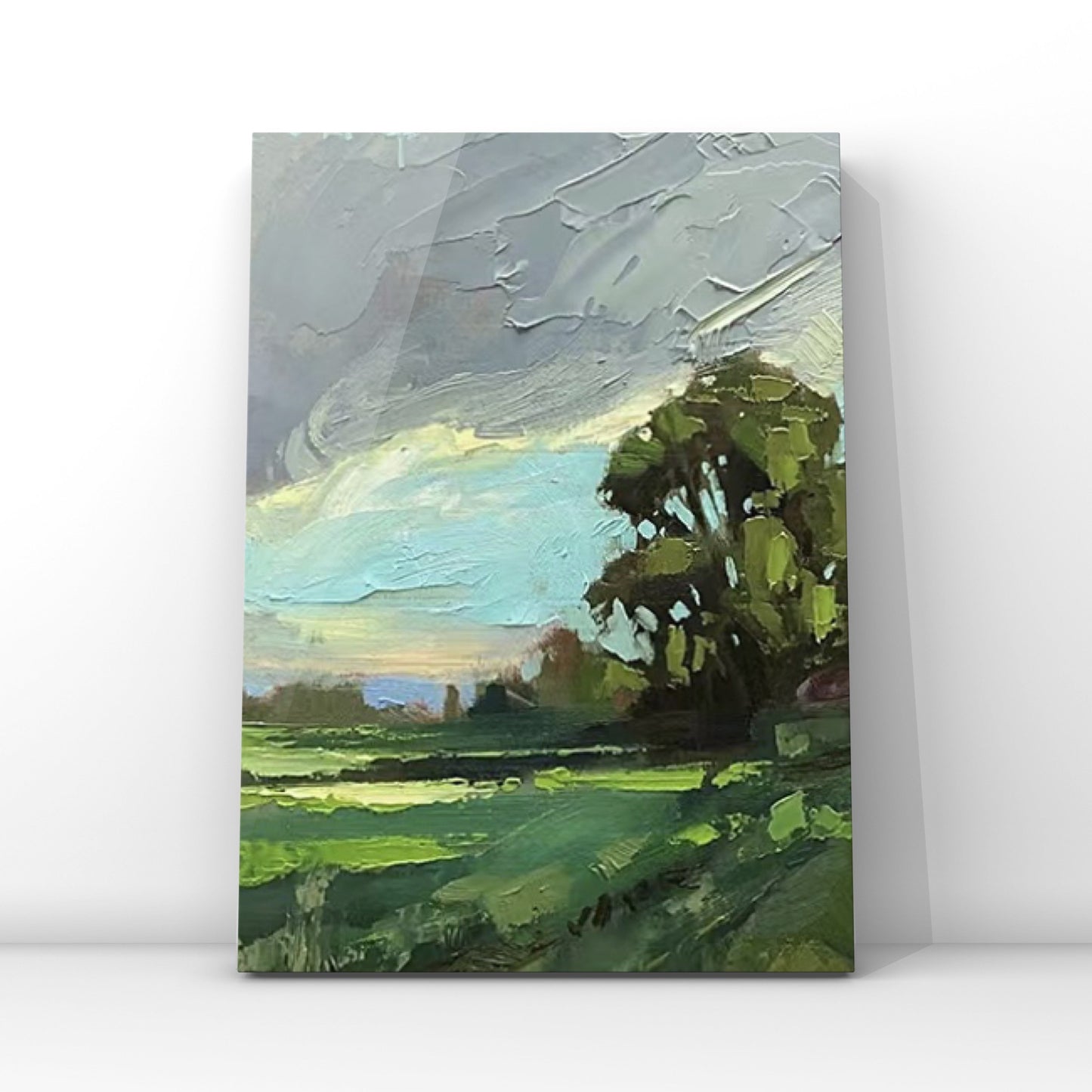 LANDSCAPE PAINTING, FRAGRANT, HAND-PAINTED CANVAS