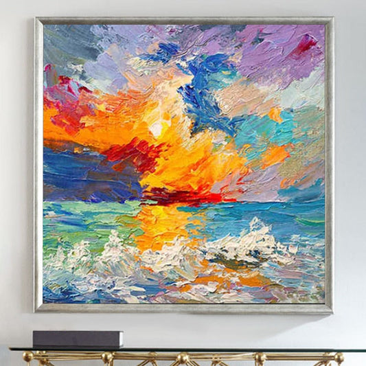 Golden Sunset, Landscape Painting Australia, Hand-painted Canvas,best watercolor painting in the world,best watercolor paintings ever,best watercolor pictures,best watercolour artists,best way to frame art,best way to sell art online 2020,best way to sell art online uk,best way to sell artwork online