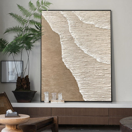 Beach Wave, Landscape Painting Australia, Hand-painted Canvas