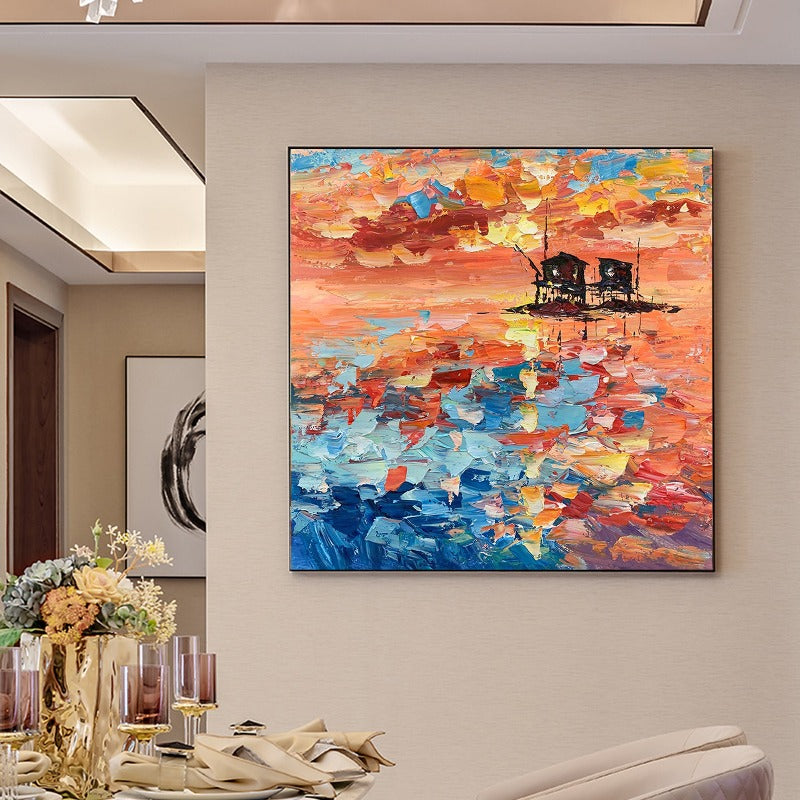 Sunset Offing, Landscape Painting Australia, Hand-painted Canvas,best art selling apps,best art selling websites,best art sites online,best art websites to sell art,best art websites uk