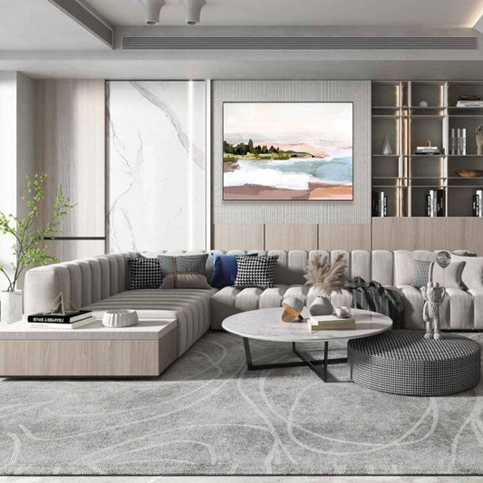 The Coastline, Landscape Painting Australia, Hand-painted Canvas,art museums in south korea,,art near me for sale,art of abstract photography,art of contemporary
