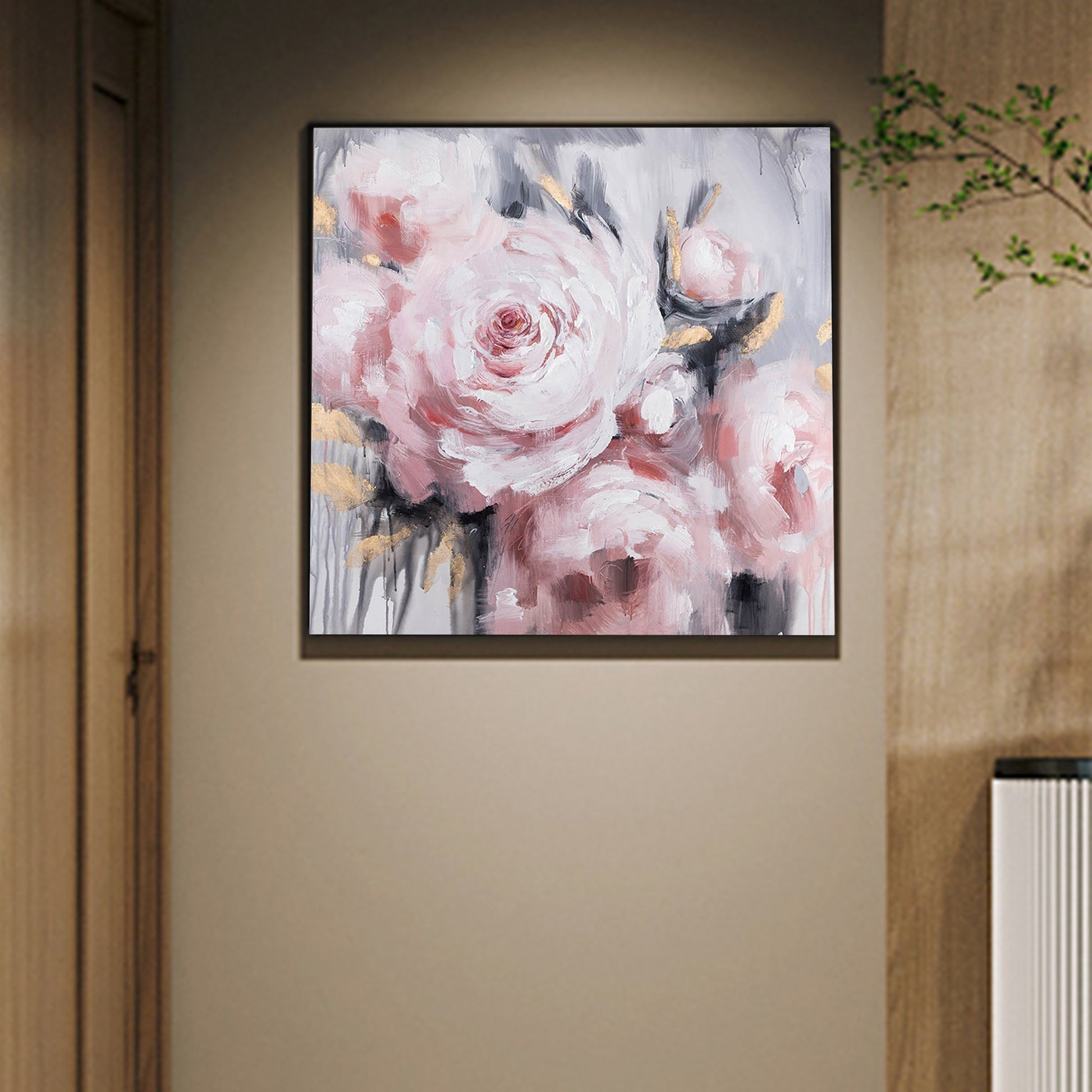The Pink Rose, Floral Painting Australia, Hand-painted Canvas,art in virtual reality,,art institutions in the philippines,art investment uk,art issue,art kuala lumpur