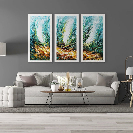 Set of 3 Large Original Oil Painting Australia, Designer Wall Art,art uk online,art uk shop,art uk website,art under 200,art using acrylic paint,art using charcoal