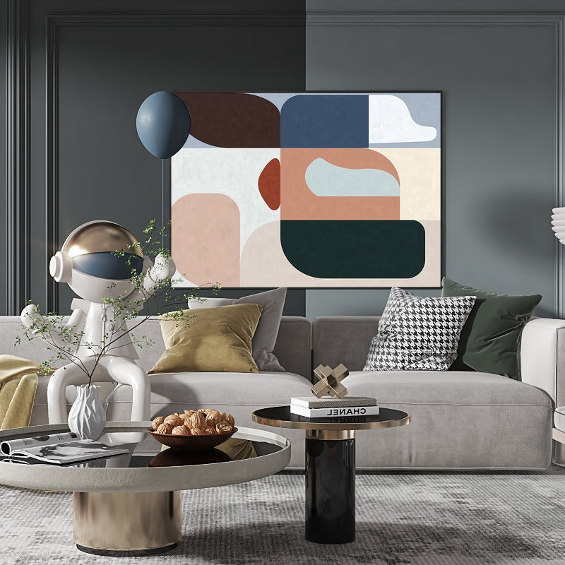 Colorful Blocks, Minimalist Painting Australia, Hand-painted Canvas,artwork of abstract expressionism,artwork of abstractionism,,artwork of contemporary art