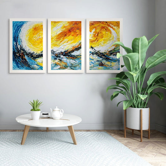 Set of 3 Large Original Oil Painting Australia, Acrylic Painting,art selling platform,,art selling websites uk,art seoul,art set up,art shopping websites,art showroom