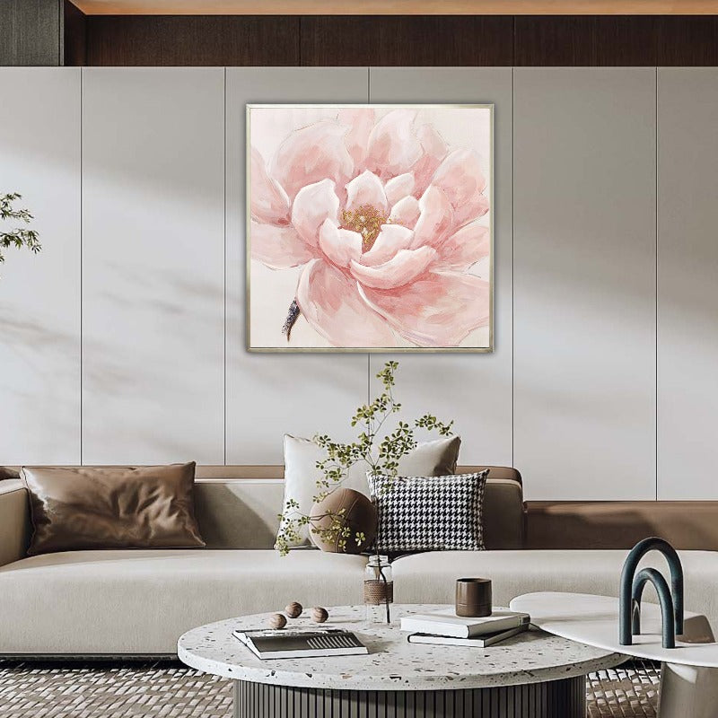 Pink Rose, Floral Painting Australia, Hand-painted Canvas,artwork glasgow,artwork impressionism,artwork in contemporary art,artwork in gallery,,artwork in impressionism