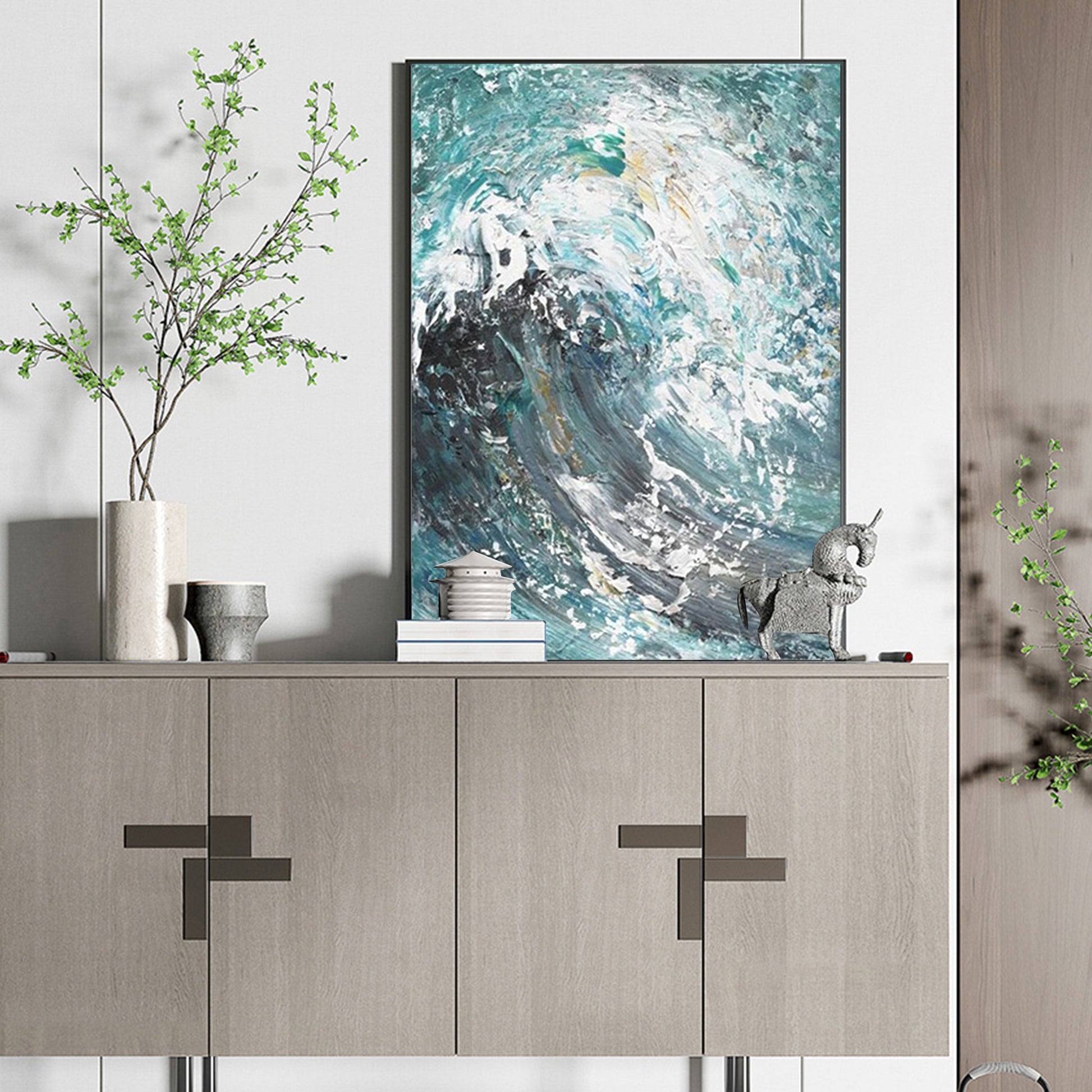 Sea Wave, Landscapes Painting Australia, Hand-painted Canvas,artist of impressionism art,artist of impressionism era,artist of surrealism,artist original paintings for sale,artist painting landscape