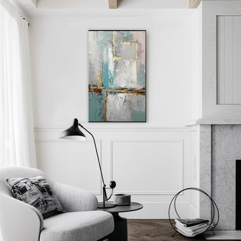 Golden Block, Abstract Painting Australia, Hand-painted Canvas,compare impressionism and post impressionism,concept landscape art,conceptual minimalism,consignment art galleries,consignment art near me,consignment art stores near me,construction sculptures