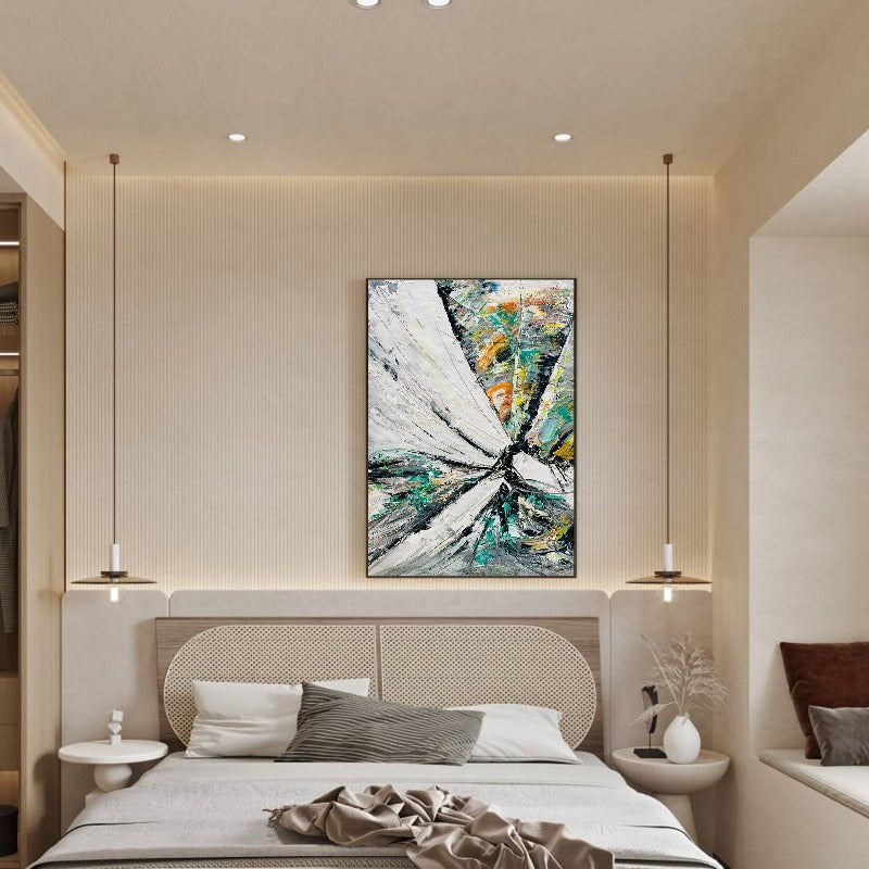 Shineing, Impasto-abstract Painting Australia, Hand-painted Canvas