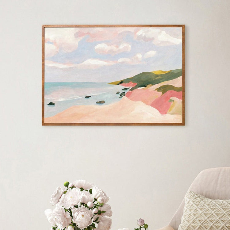 Coastal View B, Landscape Painting Australia, Hand-painted Canvas