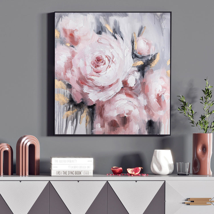 The Pink Rose, Floral Painting Australia, Hand-painted Canvas,art in virtual reality,,art institutions in the philippines,art investment uk,art issue,art kuala lumpur