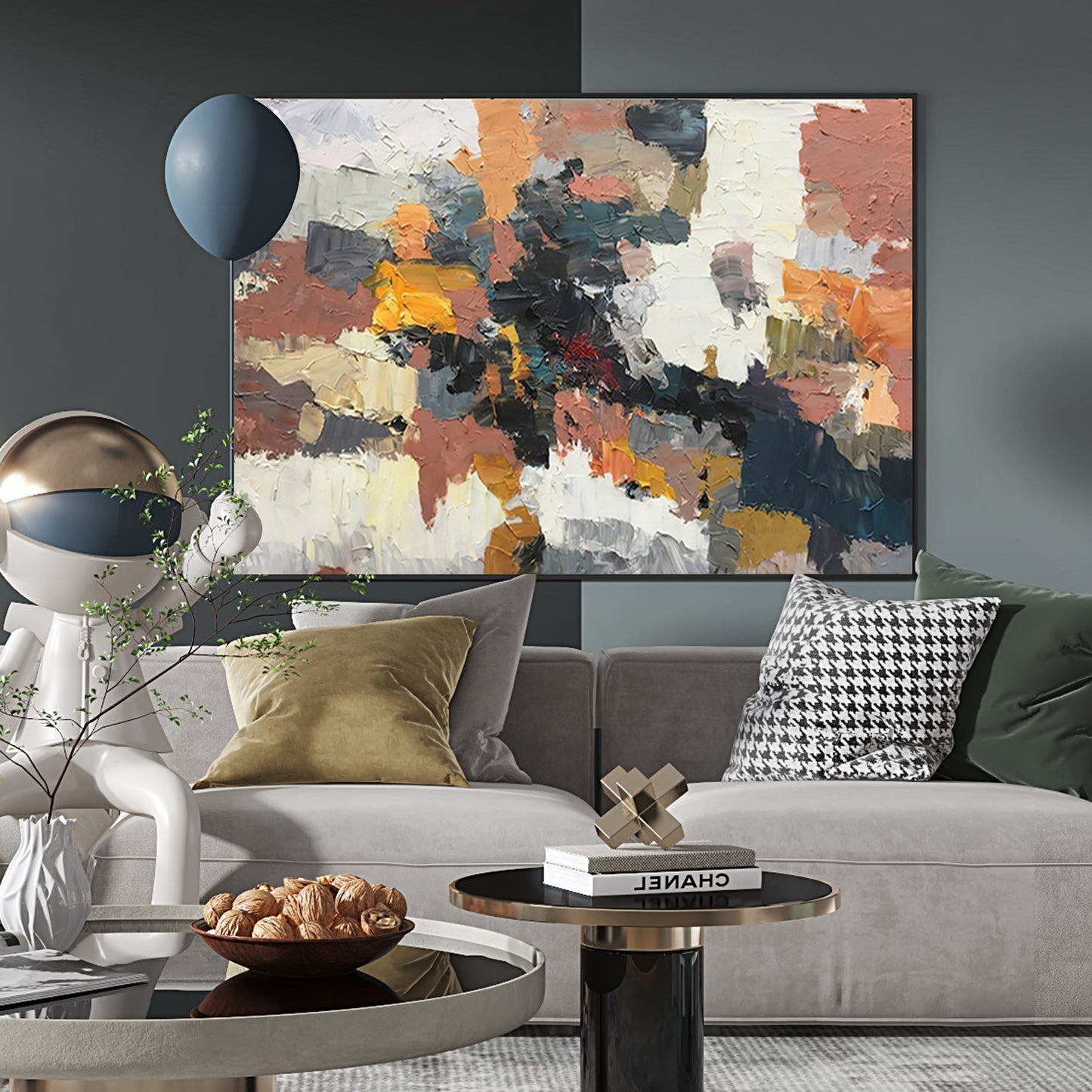 Abstract Painting, Heaven, Hand-Painted Canvas