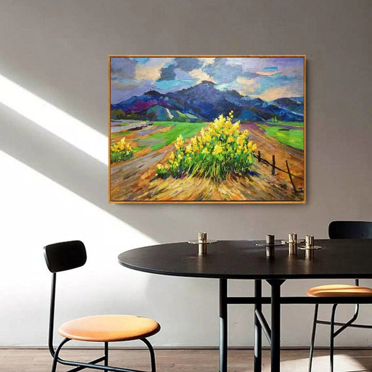 Roadside Flower, Landscape Painting Australia, Hand-painted Canvas,best charcoal sketches ,best chinese photographers,best contemporary abstract artists,best contemporary abstract painters