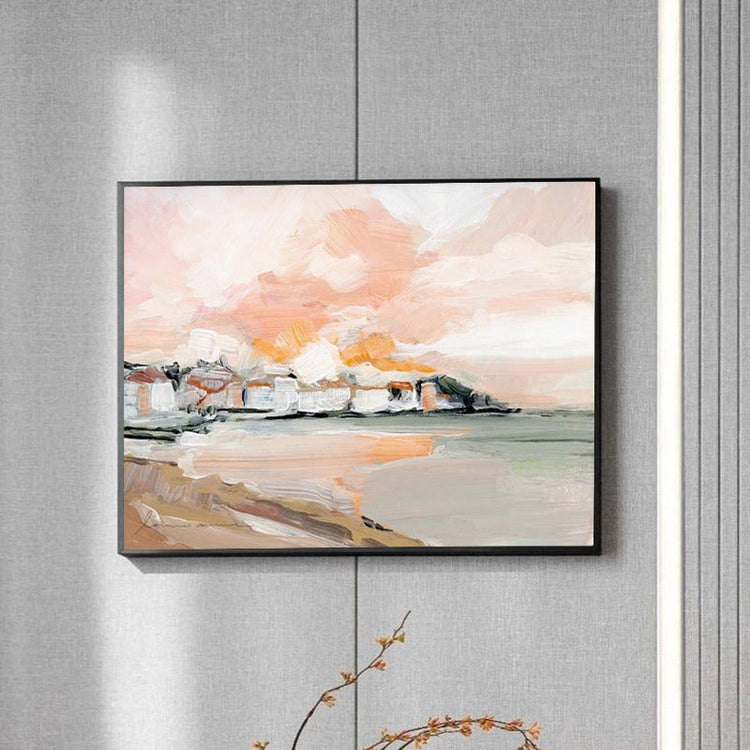Coastal View, Landscape Painting Australia, Hand-painted Canvas