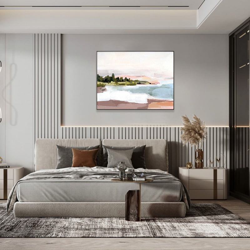 The Coastline, Landscape Painting Australia, Hand-painted Canvas,art museums in south korea,,art near me for sale,art of abstract photography,art of contemporary