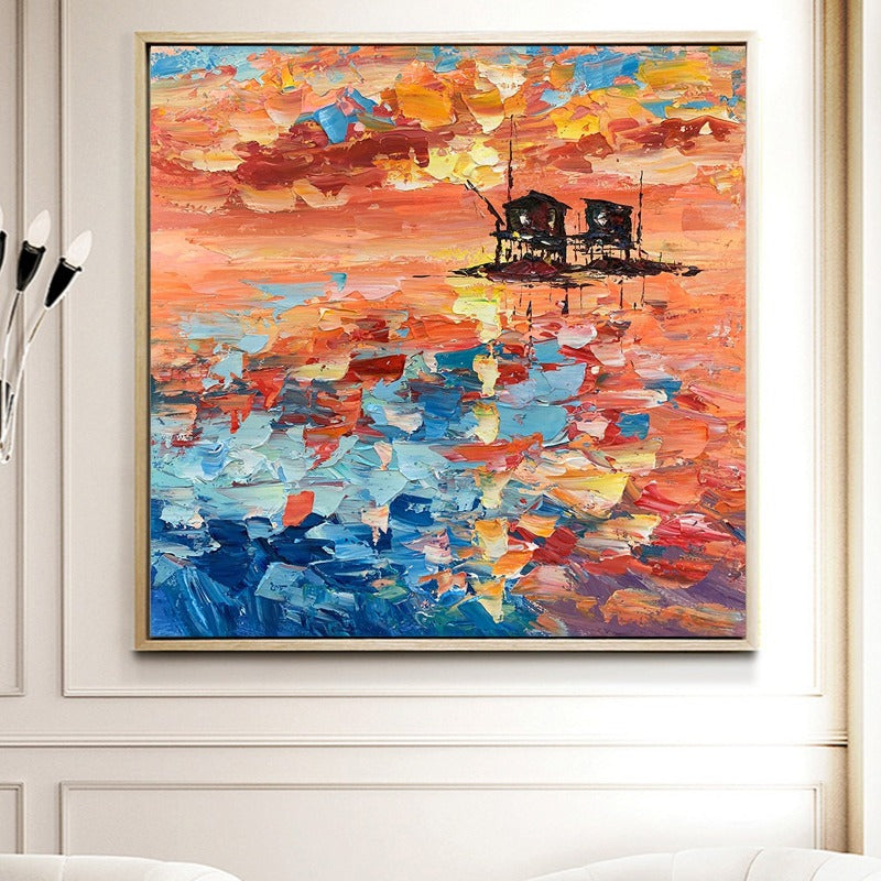 Sunset Offing, Landscape Painting Australia, Hand-painted Canvas,best art selling apps,best art selling websites,best art sites online,best art websites to sell art,best art websites uk
