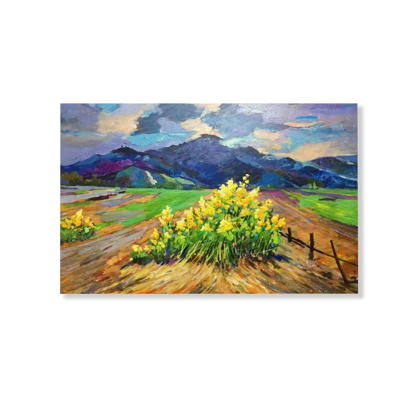 Roadside Flower, Landscape Painting Australia, Hand-painted Canvas,best charcoal sketches ,best chinese photographers,best contemporary abstract artists,best contemporary abstract painters