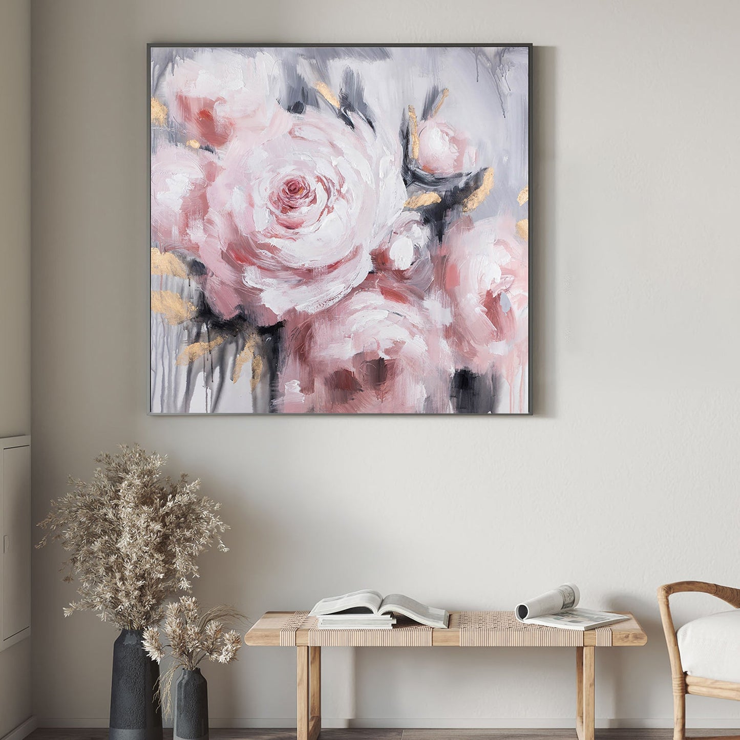The Pink Rose, Floral Painting Australia, Hand-painted Canvas,art in virtual reality,,art institutions in the philippines,art investment uk,art issue,art kuala lumpur