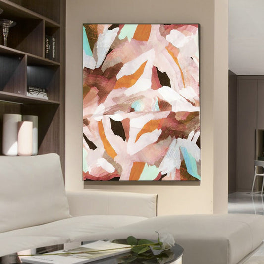 ABSTRACT PAINTING, COLORFUL FLOWER, HAND-PAINTED CANVAS,artworks of surrealism,artzolo pichwai,ash abstracts 2022,asia contemporary art show,asia pacific triennialts