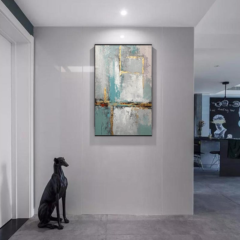 Golden Block, Abstract Painting Australia, Hand-painted Canvas,compare impressionism and post impressionism,concept landscape art,conceptual minimalism,consignment art galleries,consignment art near me,consignment art stores near me,construction sculptures