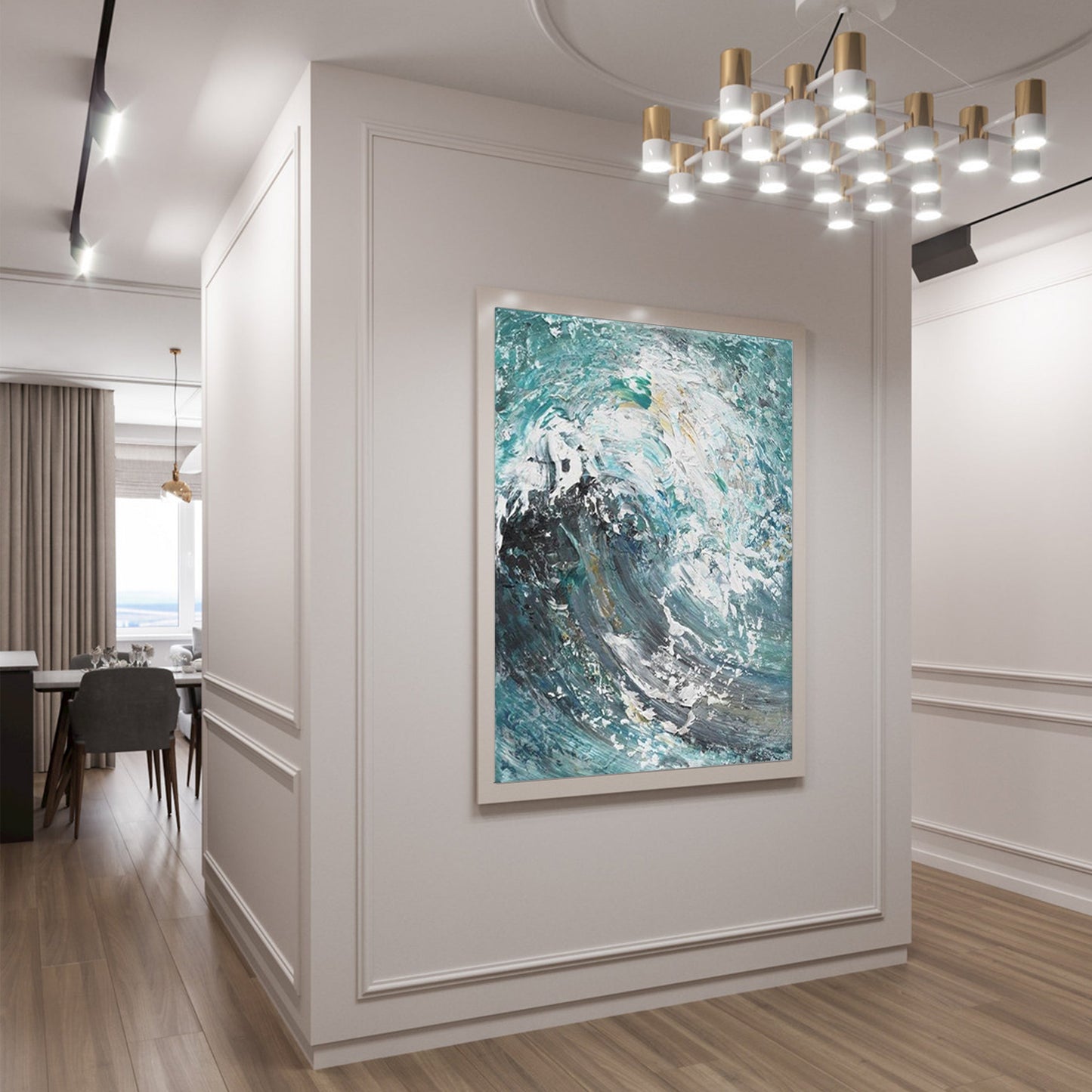 Sea Wave, Landscapes Painting Australia, Hand-painted Canvas,artist of impressionism art,artist of impressionism era,artist of surrealism,artist original paintings for sale,artist painting landscape