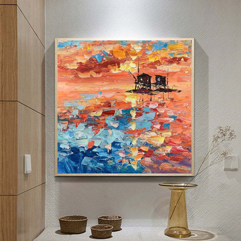 Sunset Offing, Landscape Painting Australia, Hand-painted Canvas,best art selling apps,best art selling websites,best art sites online,best art websites to sell art,best art websites uk