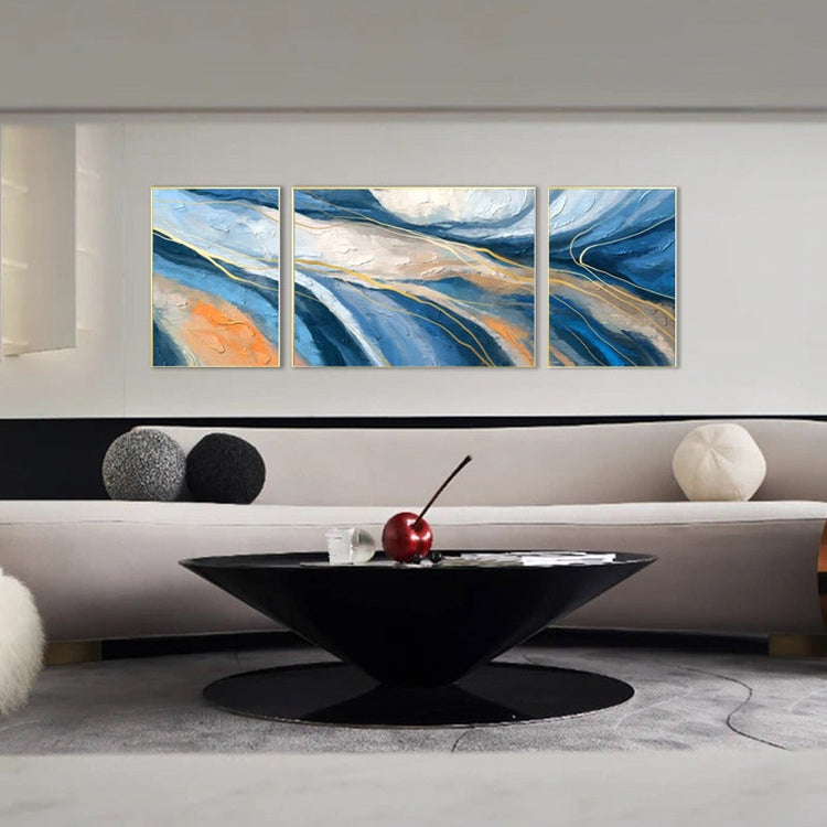 Set of 3 Abstract Painting Australia, Dune, Hand-painted Canvas,artist auction,artist barbara hepworth,,artist black and white drawings,artist bruce,artist bruce nauman,artist cai