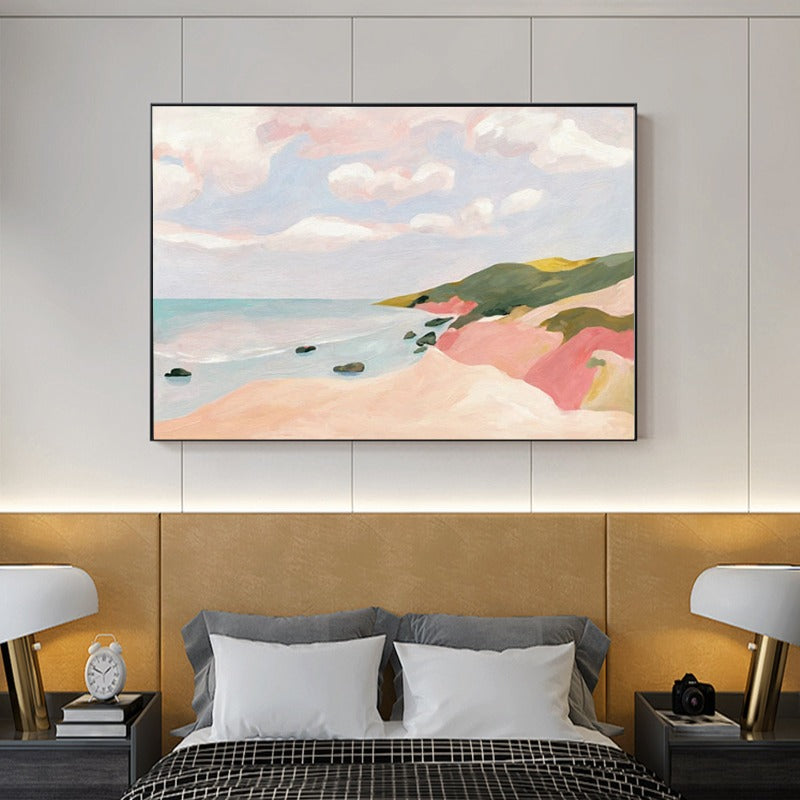 Coastal View B, Landscape Painting Australia, Hand-painted Canvas