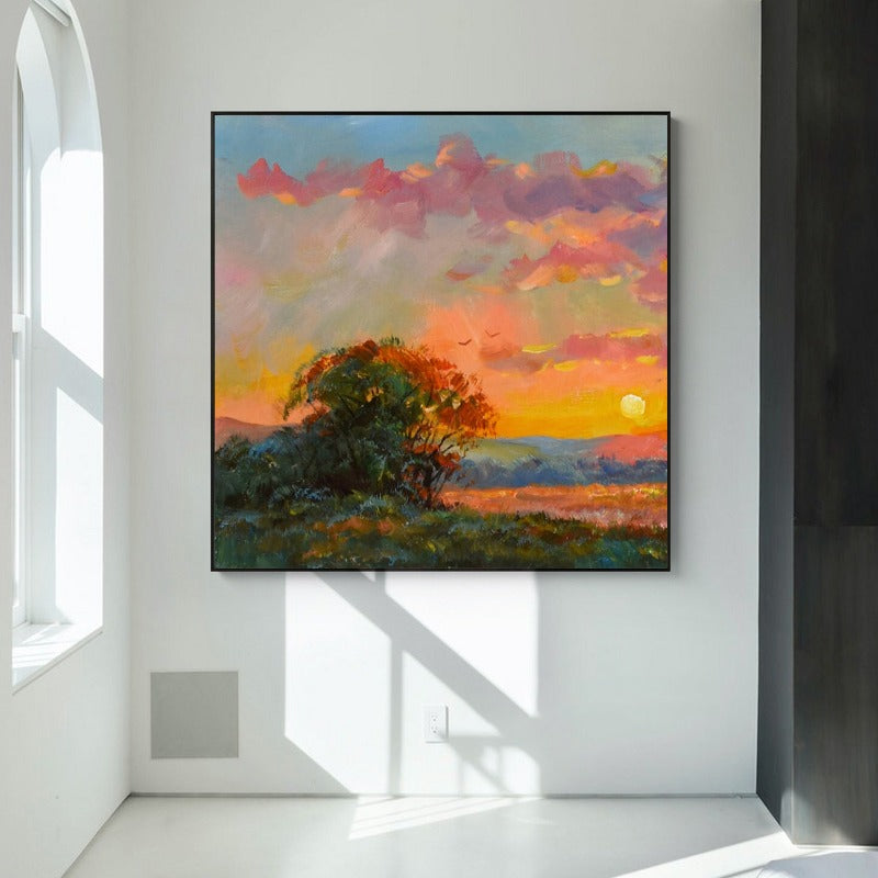 Golden Sunset, Landscape Painting Australia, Hand-painted Canvas,best sites to sell prints,best sketch artist,best surrealism,best surrealism art,best surrealism artists,best surrealist art,best surrealist artists,best surrealist painters,best surrealist paintings,best virtual gallery app