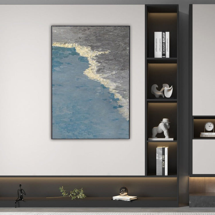 Coastal B, Landscape Painting Australia, Hand-painted Canvas,auerbach artist,,auerbach drawings,auerbach frank,auerbach painter,aung myint artist,authentic art for sale,authentic madhubani painting
