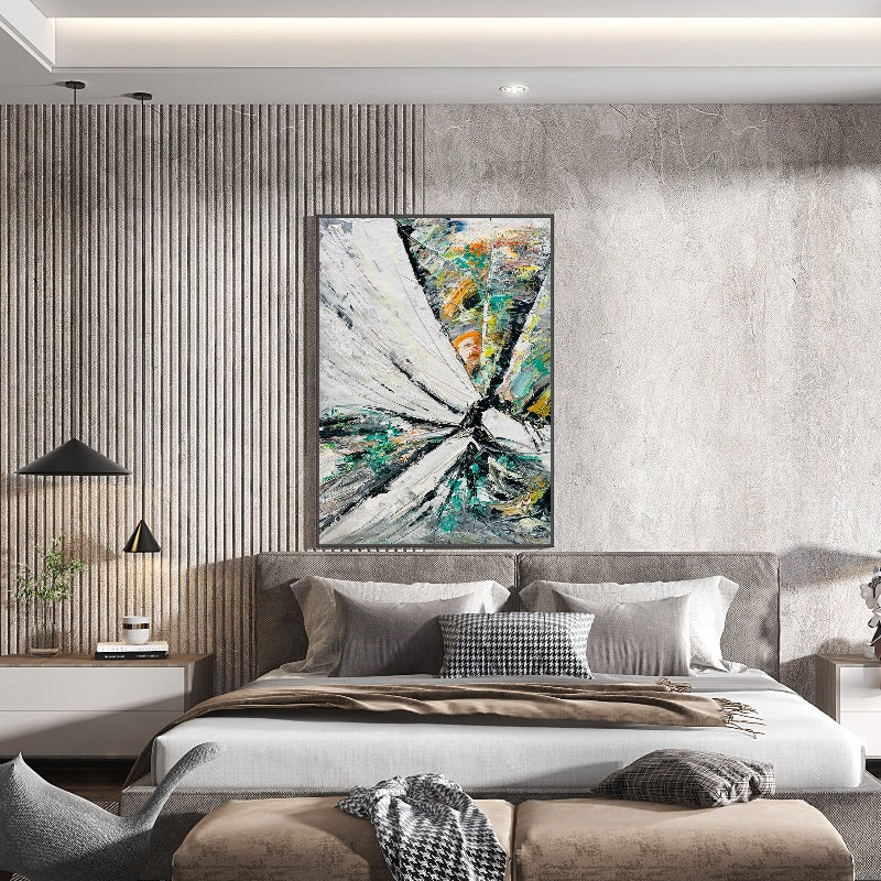 Shineing, Impasto-abstract Painting Australia, Hand-painted Canvas