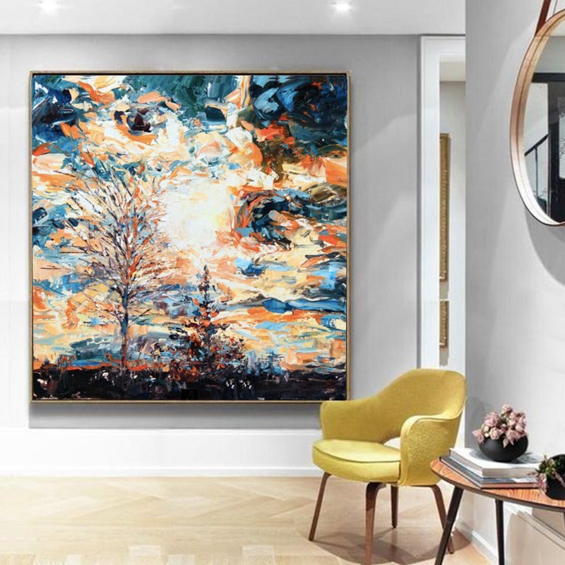 Explosion, Landscape Painting Australia, Hand-painted Canvas