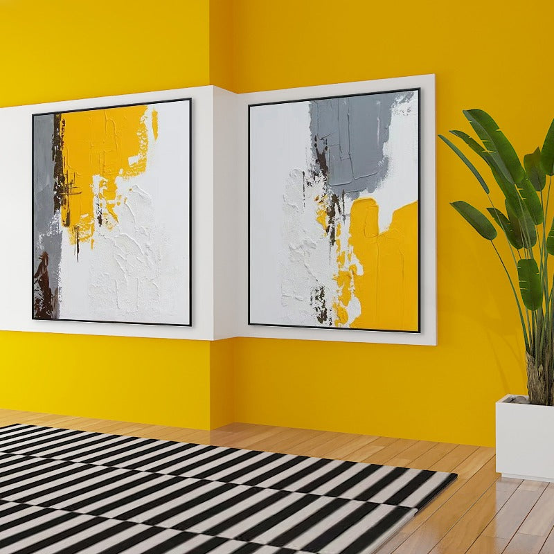 Set of 2 Large Original Oil Painting Australia, Modern Home Decor,artist hirst,,artist hockney paintings,artist in abstract expressionism,artist in abstractionism