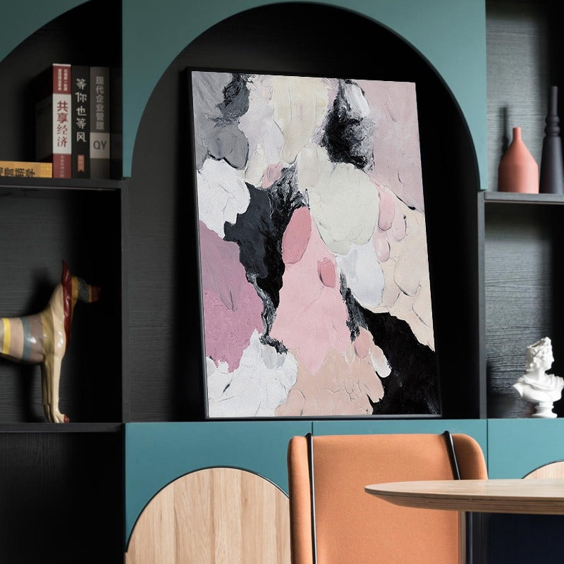 Pink Destination, Abstract Painting Australia, Hand-painted Canvas,artwork of post impressionism,artwork online uk,artwork paintings,artwork pencil sketches