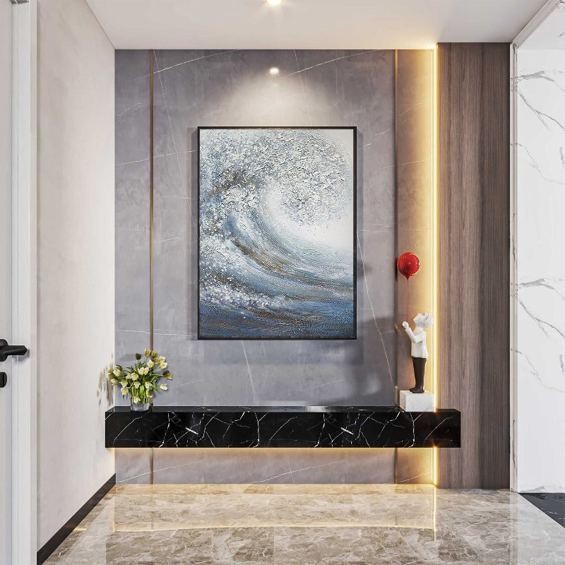 Raging Waves, Landscape Painting Australia, Hand-painted Canvas,best contemporary abstract paintings,best contemporary art galleries,best contemporary art galleries in the world