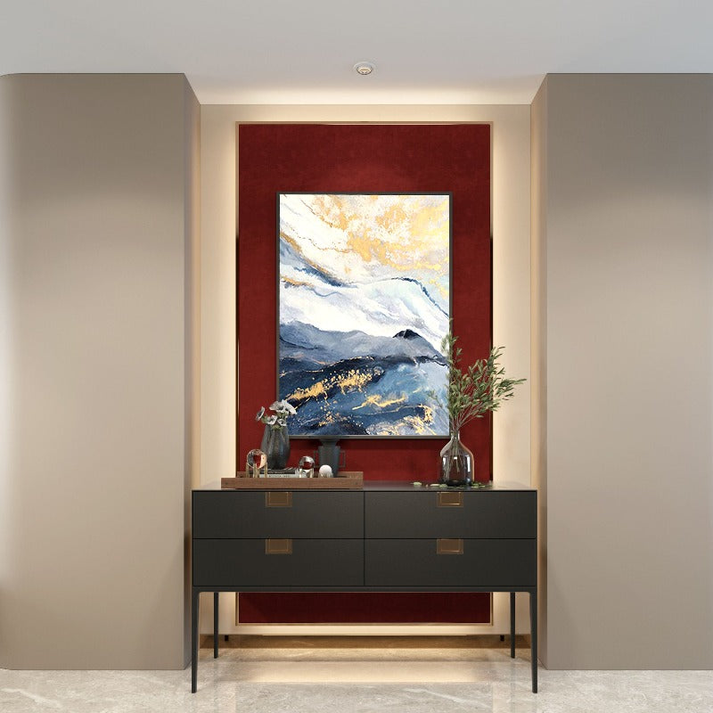 BLUE AND GOLD MARBLE PAINTING, HAND-PAINTED CANVAS,british impressionism,british impressionist painters,british landscape art,british landscape painting,british landscape paintings,british museum modern art,british museum van gogh,british painter david hockney